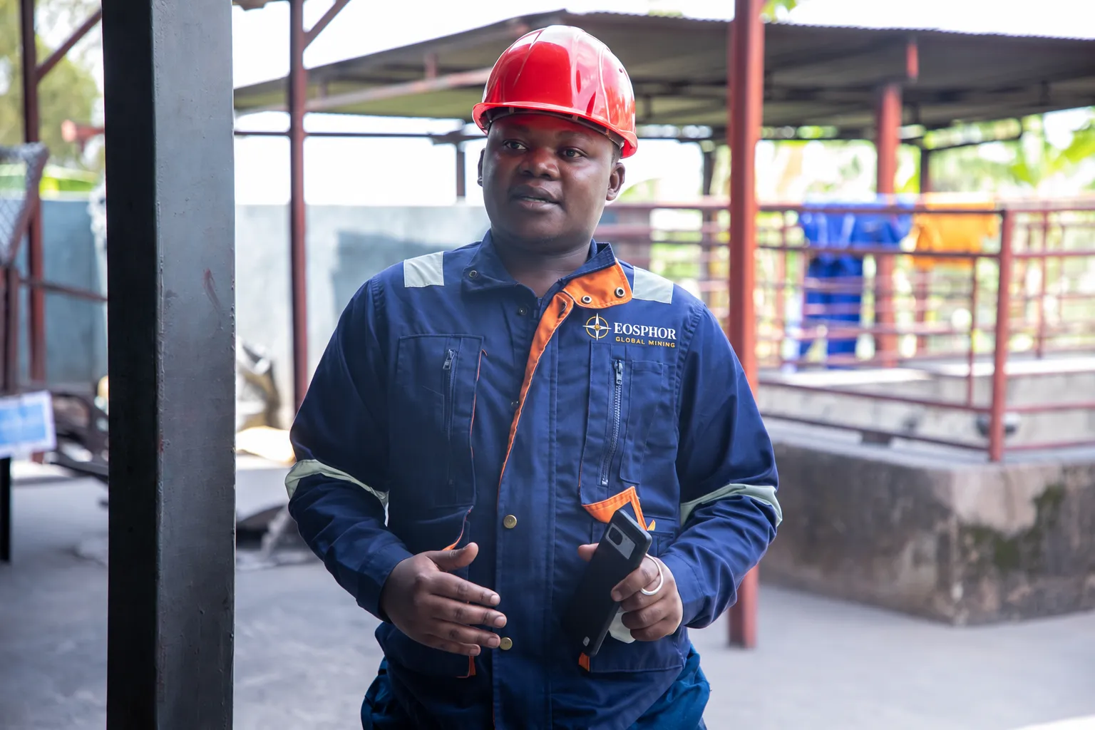 Engineer wearing safety equipment, illustrative stock photograph